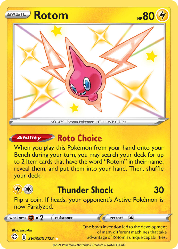 (#SV038/SV122) Rotom - Holo [Shining Fates Shiny Vault]