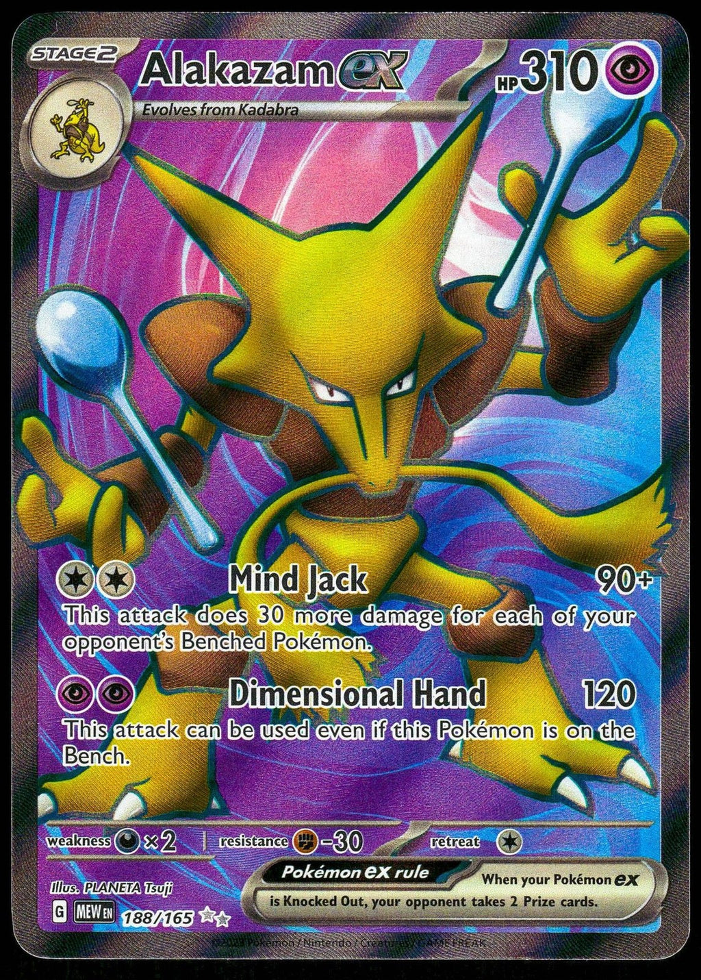 (#188/165) Alakazam ex - Holo [151]