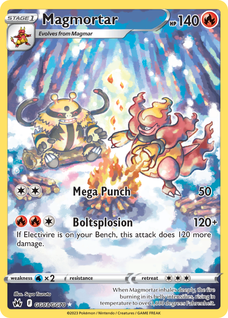 (#GG03/GG70) Magmortar - Holo [Crown Zenith Galarian Gallery]