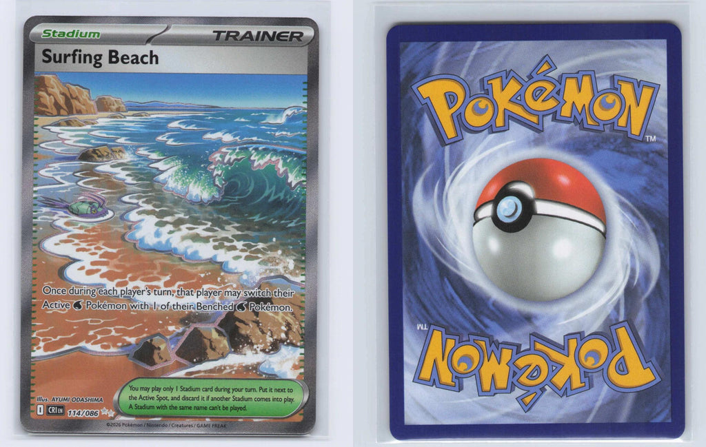 (#114/086) Surfing Beach - Holo [Chaos Rising]