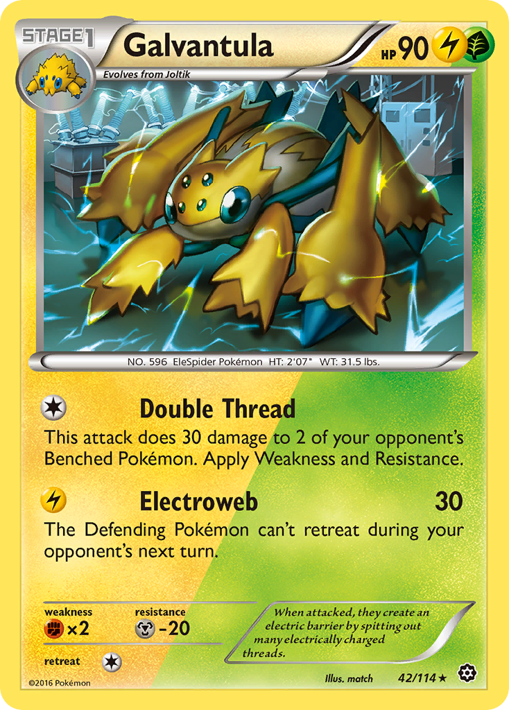 (#42/114) Galvantula - Reverse Holo [Steam Siege]