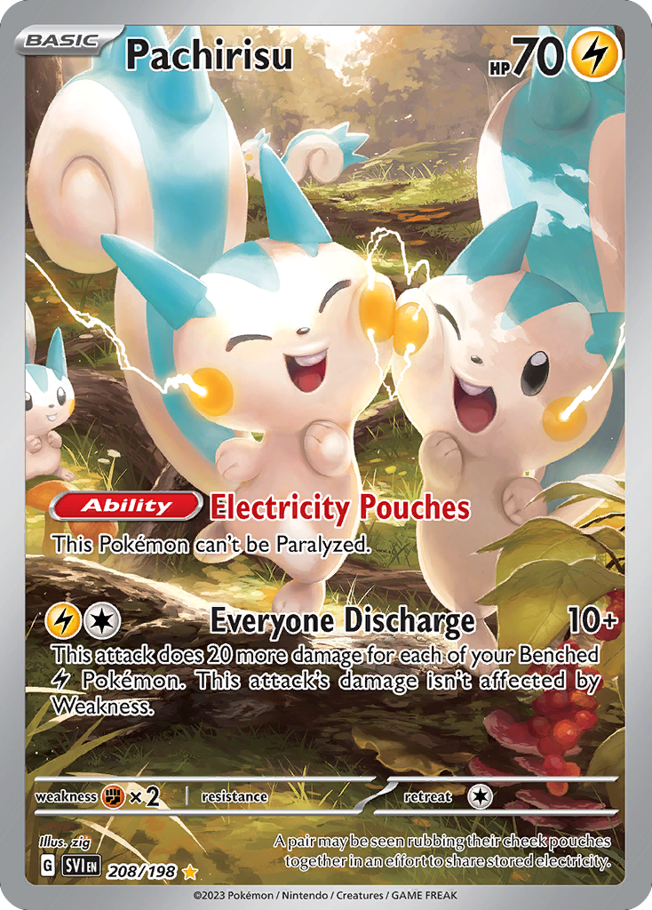 (#208/198) Pachirisu - Holo [Scarlet & Violet]