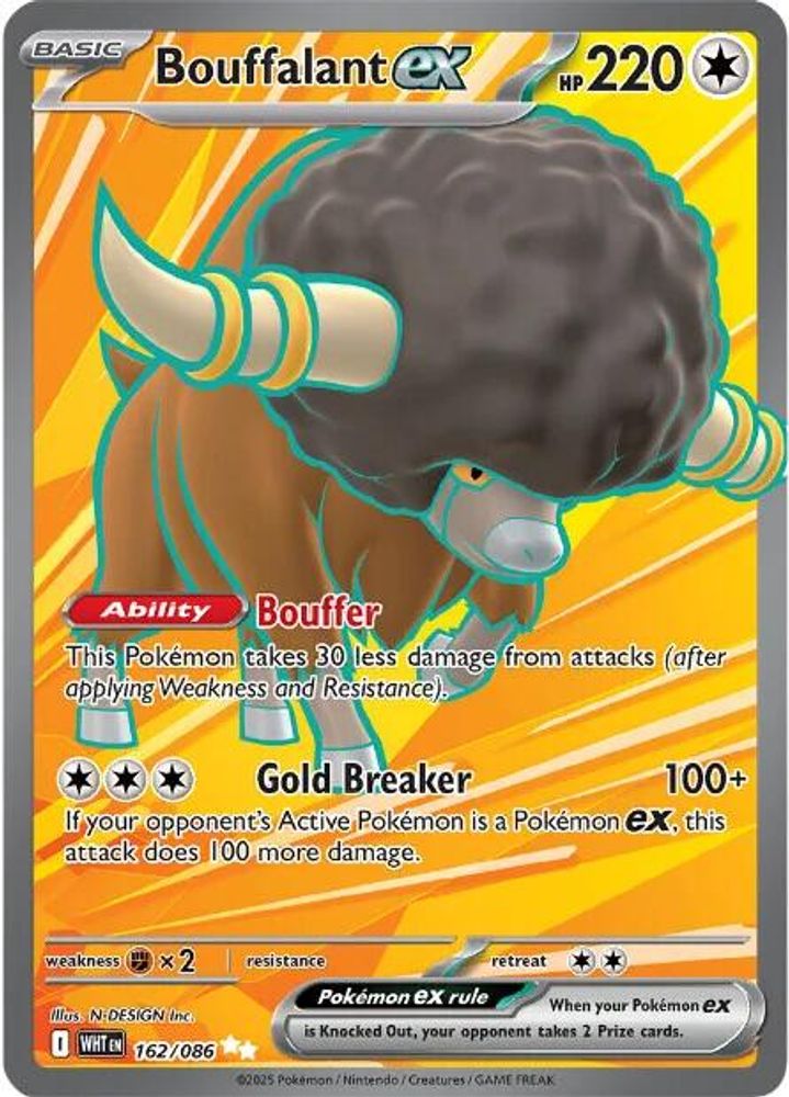 (#162/086) Bouffalant ex - Holo [White Flare]