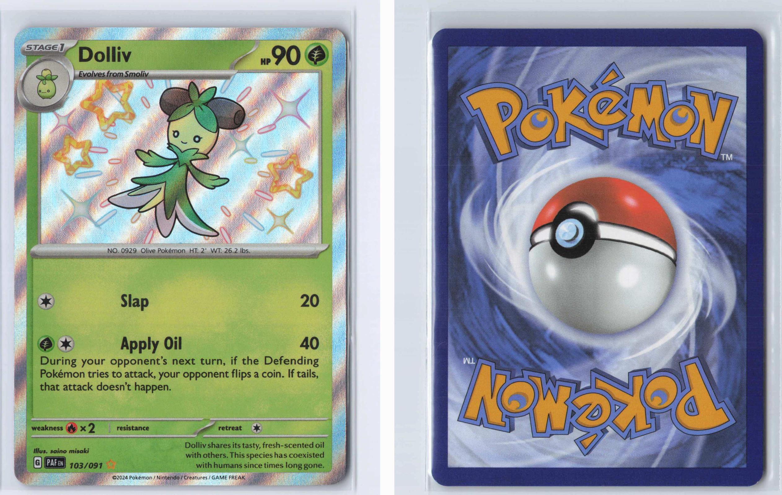 (#103/091) Dolliv - Holo [Paldean Fates]