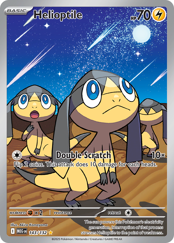 (#143/132) Helioptile - Holo [Mega Evolution]