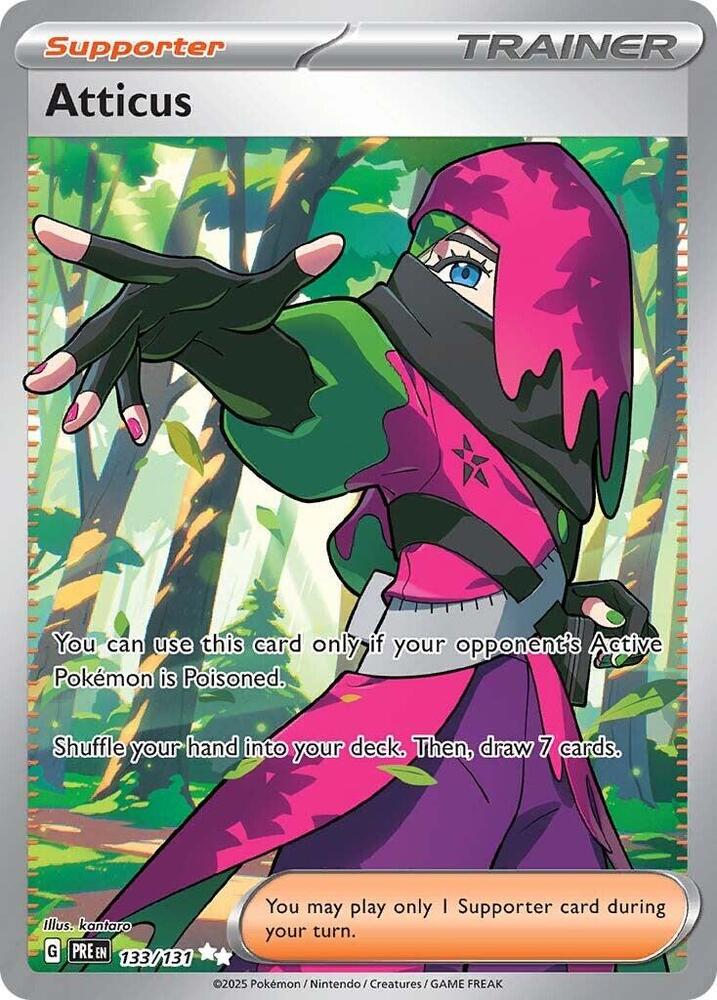 (#133/131) Atticus [SV: Prismatic Evolutions]