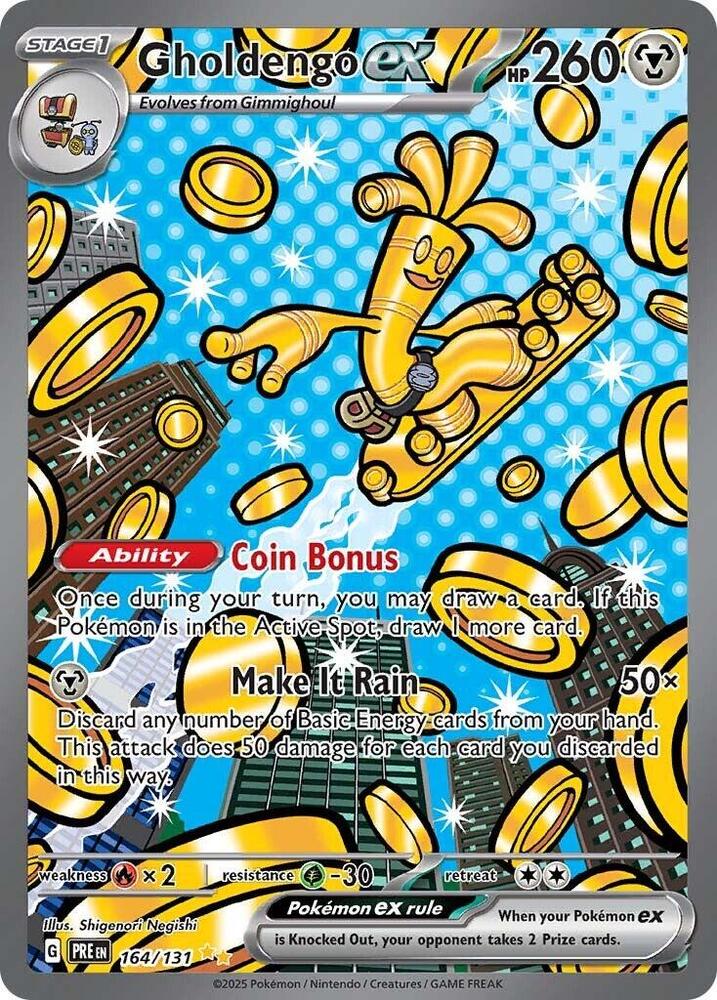 (#164/131) Gholdengo ex [SV: Prismatic Evolutions]