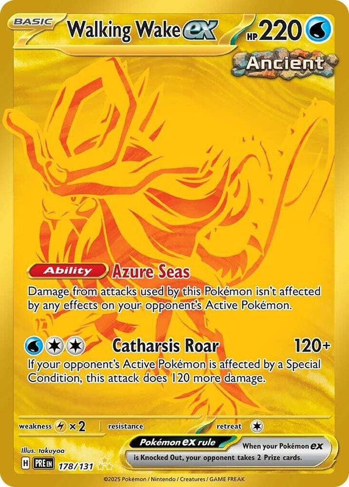 (#178/131) Walking Wake ex [SV: Prismatic Evolutions]
