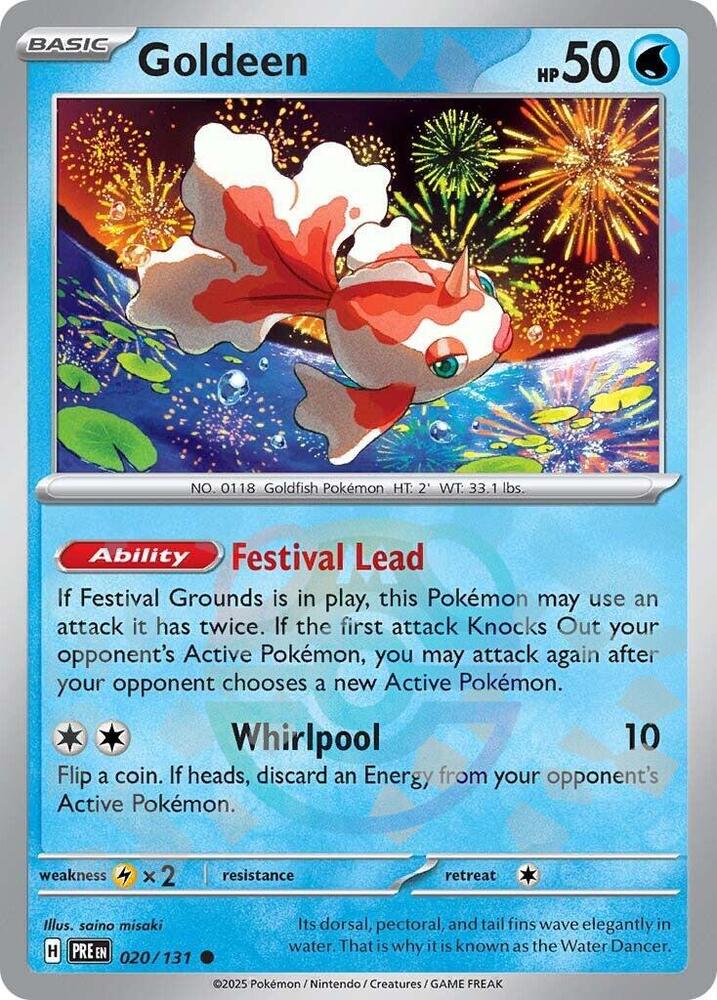 (#020/131) Goldeen (Master Ball Pattern) [SV: Prismatic Evolutions]