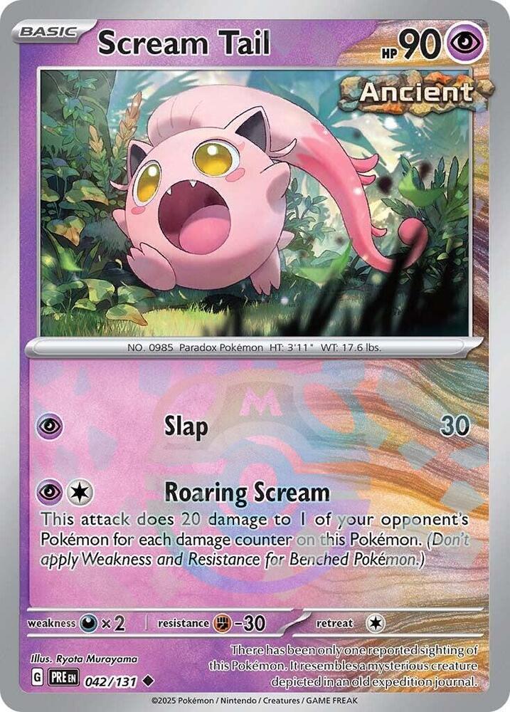 (#042/131) Scream Tail (Master Ball Pattern) [SV: Prismatic Evolutions]