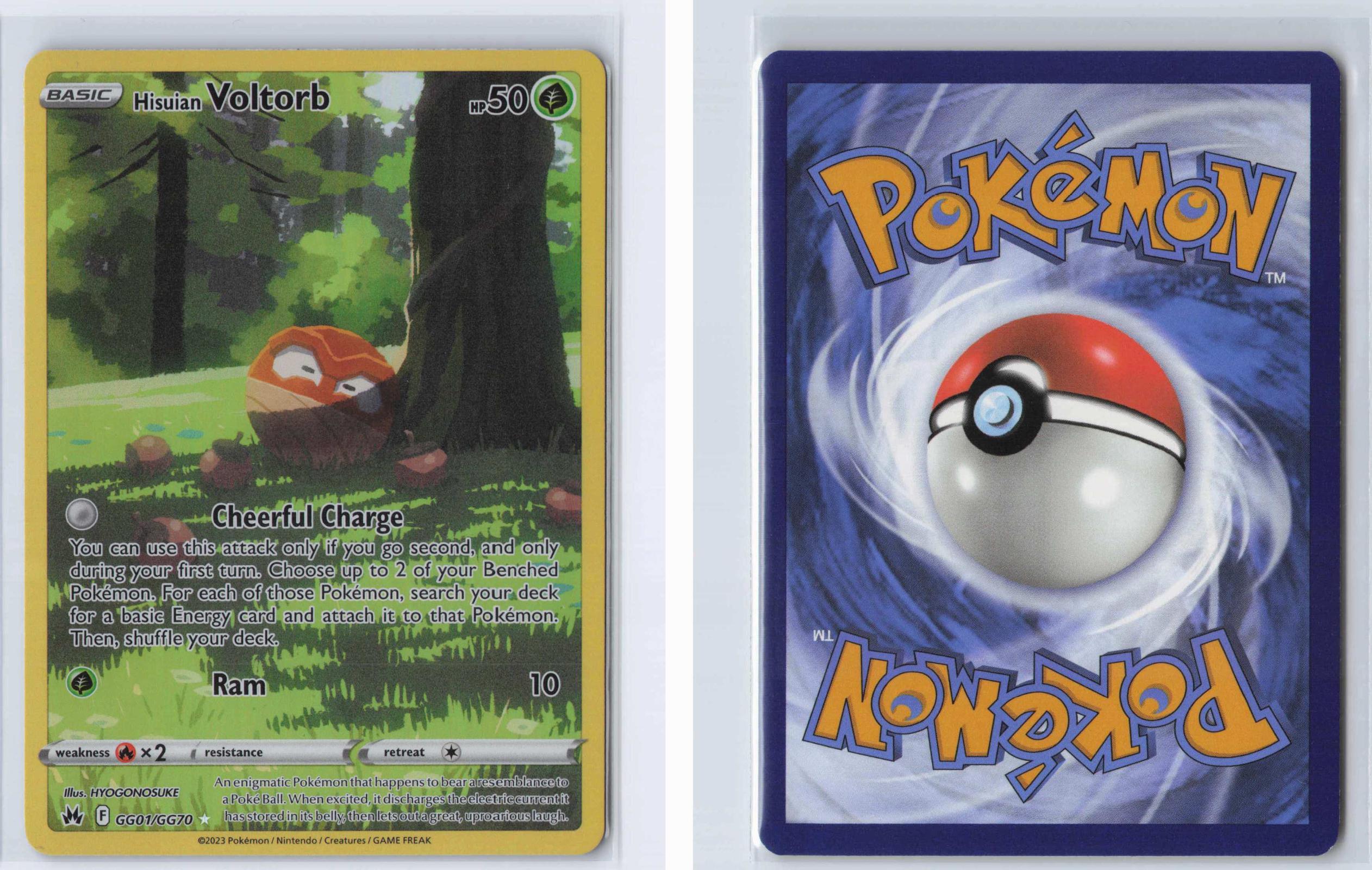(#GG01/GG70) Hisuian Voltorb - Holo [Crown Zenith Galarian Gallery]