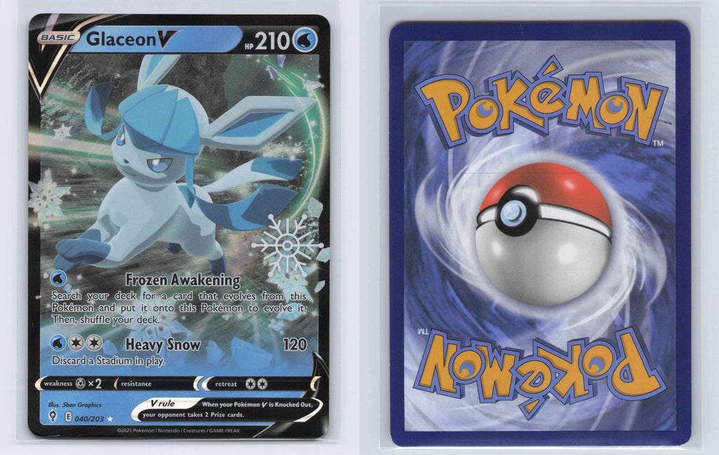 (#040/203) Glaceon V (Holiday Calendar) - Holo [Miscellaneous Cards & Products]