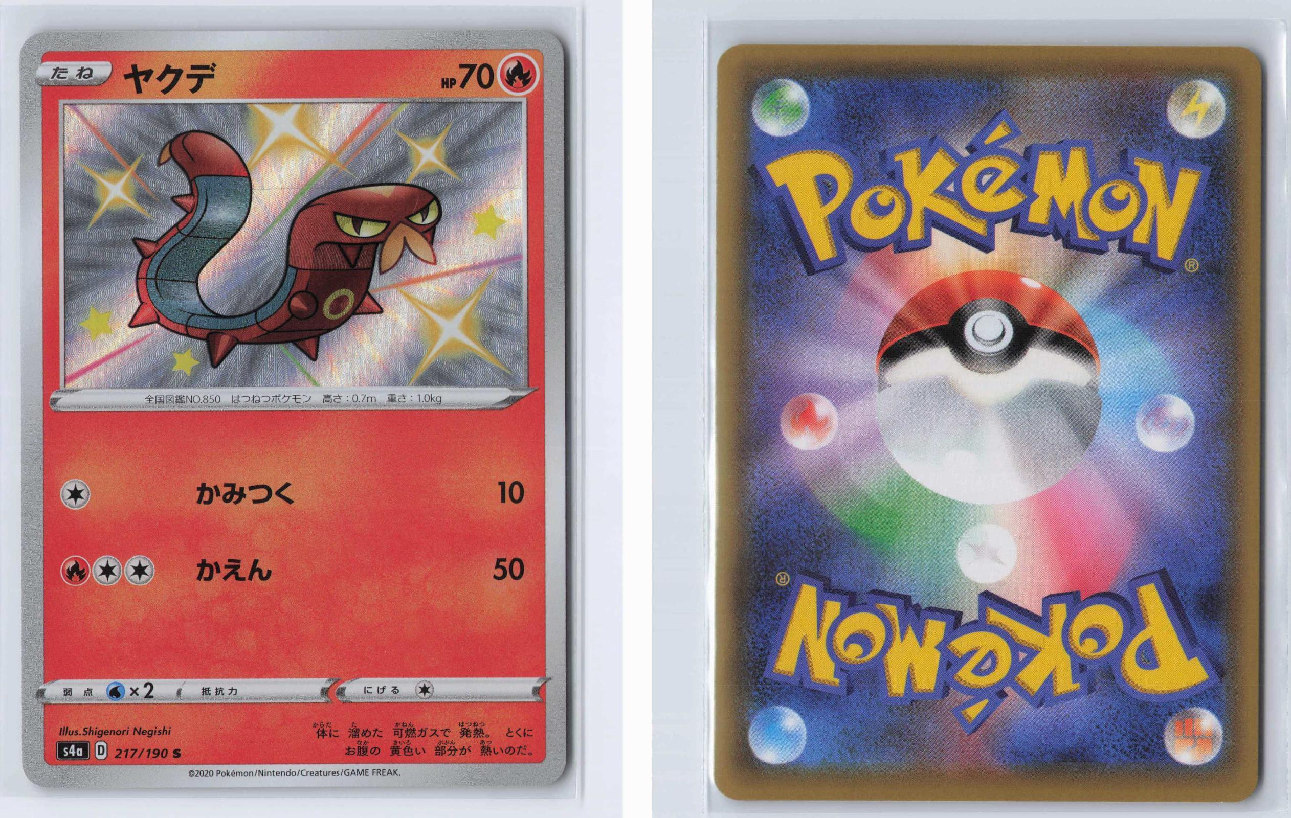 (#217/190) Sizzlipede - Holo [Shiny Star V (JPN)]