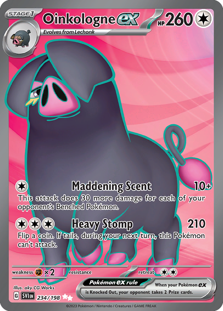 (#234/198) Oinkologne ex - Holo [Scarlet & Violet]
