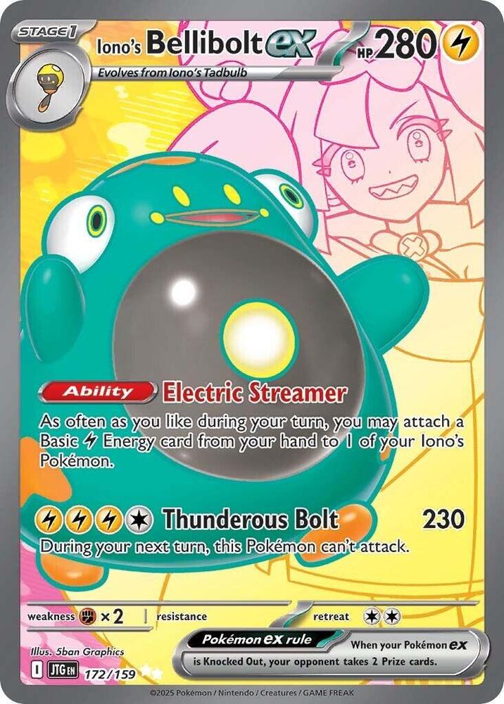 (#172/159) Iono's Bellibolt ex [SV09: Journey Together]