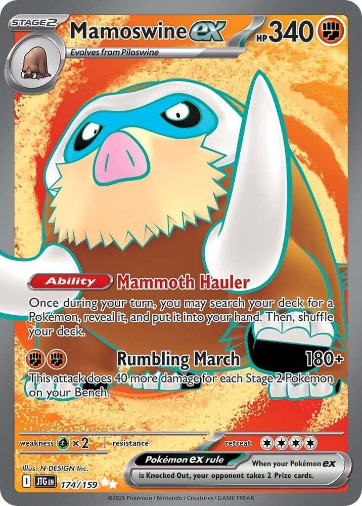 (#174/159) Mamoswine ex [SV09: Journey Together]