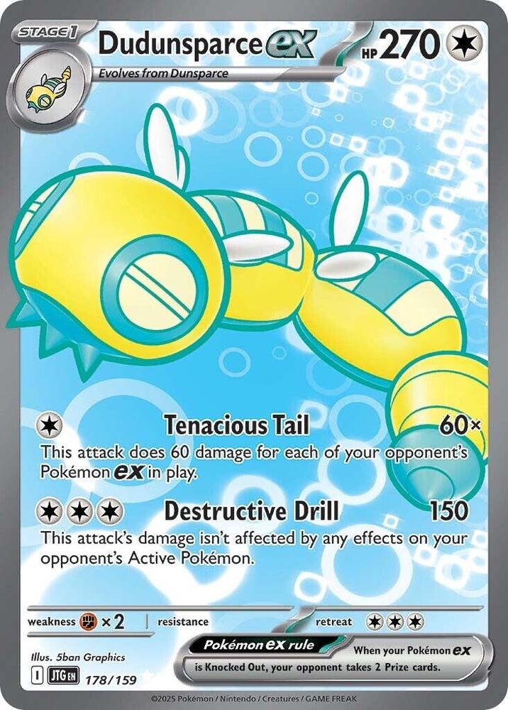 (#178/159) Dudunsparce ex - [SV09: Journey Together]