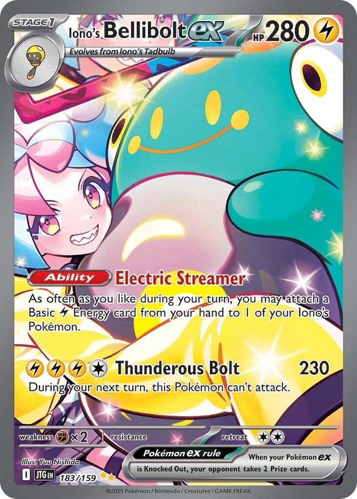 (#183/159) Iono's Bellibolt ex [SV09: Journey Together]