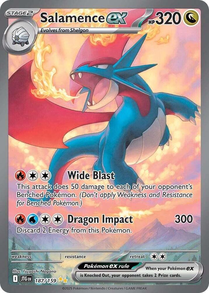 (#187/159) Salamence ex - [SV09: Journey Together]