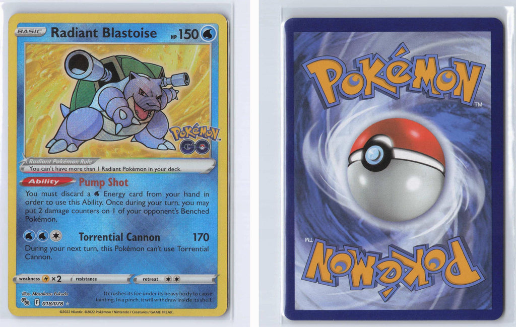 (#018/078) Radiant Blastoise - Holo [Pokemon GO]