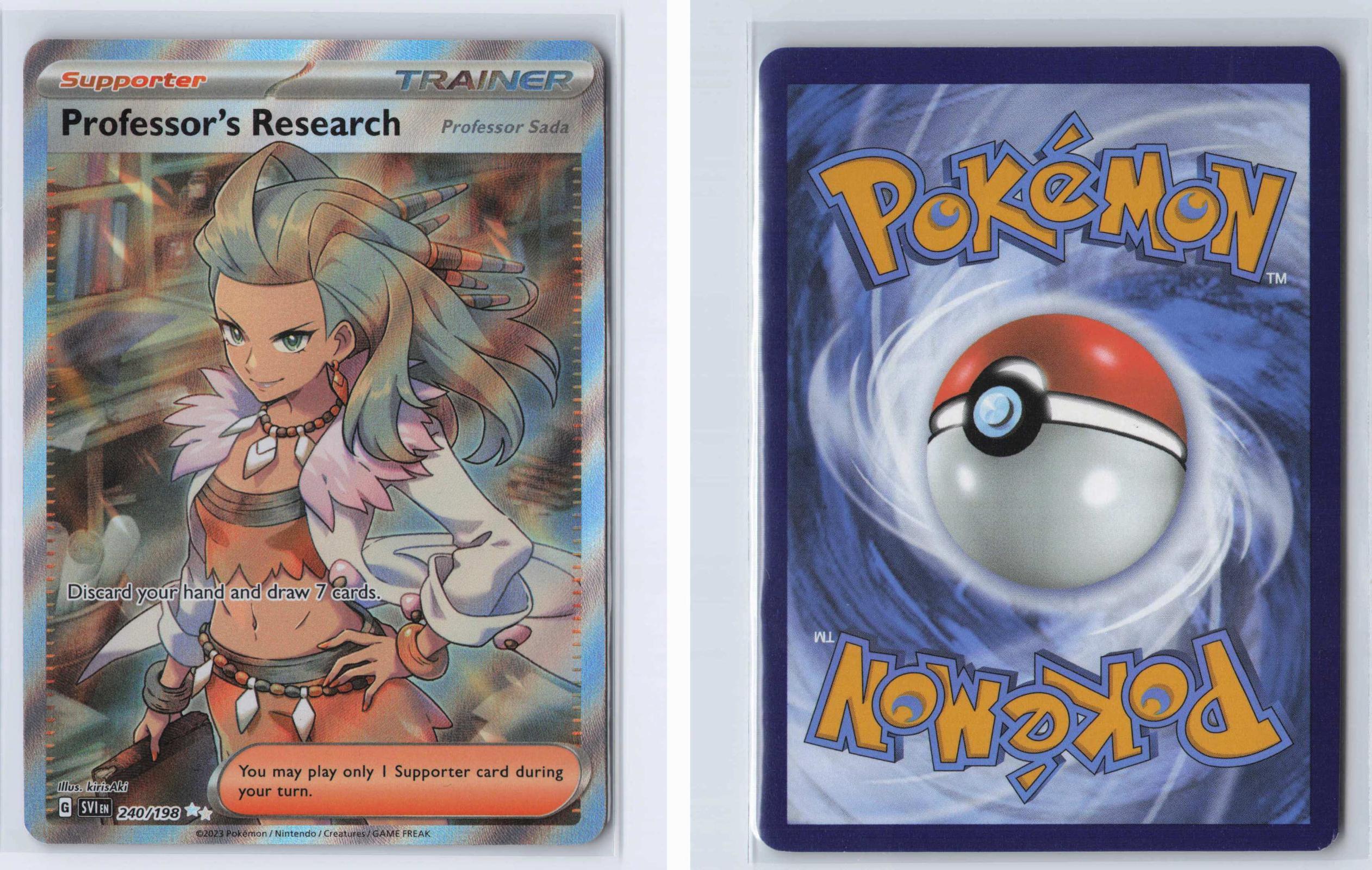 (#240/198) Professor's Research (Professor Sada) - Holo [Scarlet & Violet]