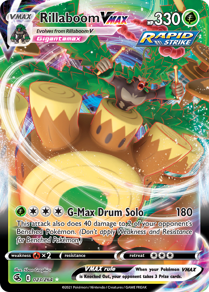 (#023/264) Rillaboom VMAX - Holo [Fusion Strike]
