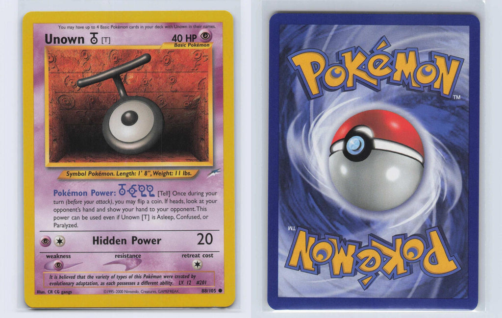 (#88/105) Unown [T] - Unlimited [Neo Destiny]