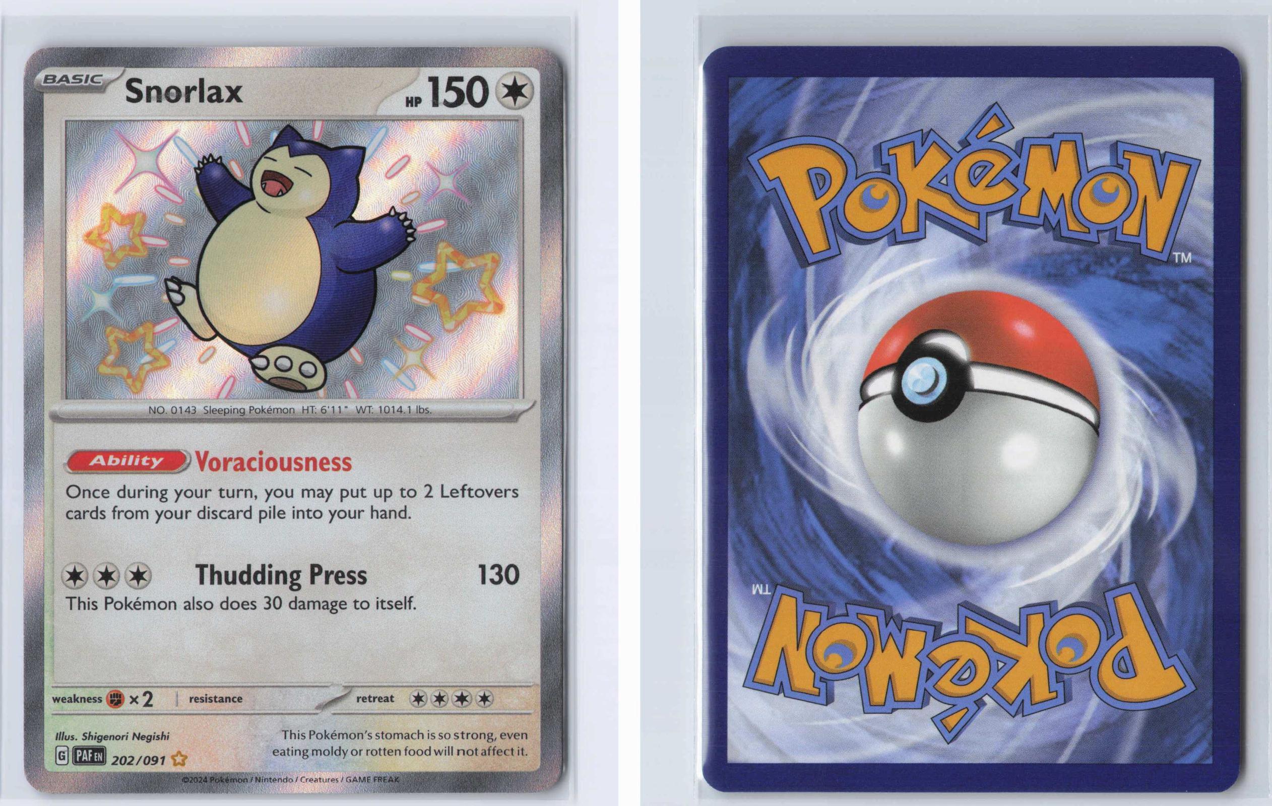 (#202/091) Snorlax - Holo [Paldean Fates]