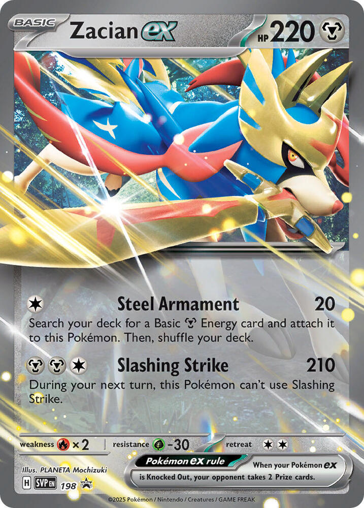 (#198) Zacian ex [SV: Scarlet & Violet Promo Cards]