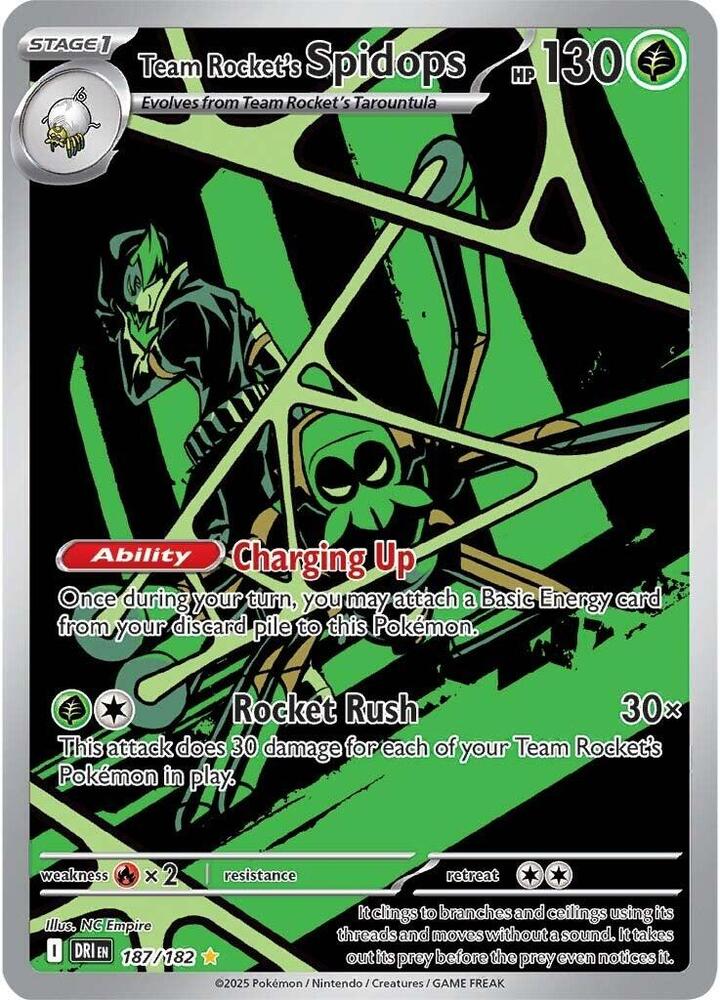 (#187/182) Team Rocket's Spidops [SV10: Destined Rivals]