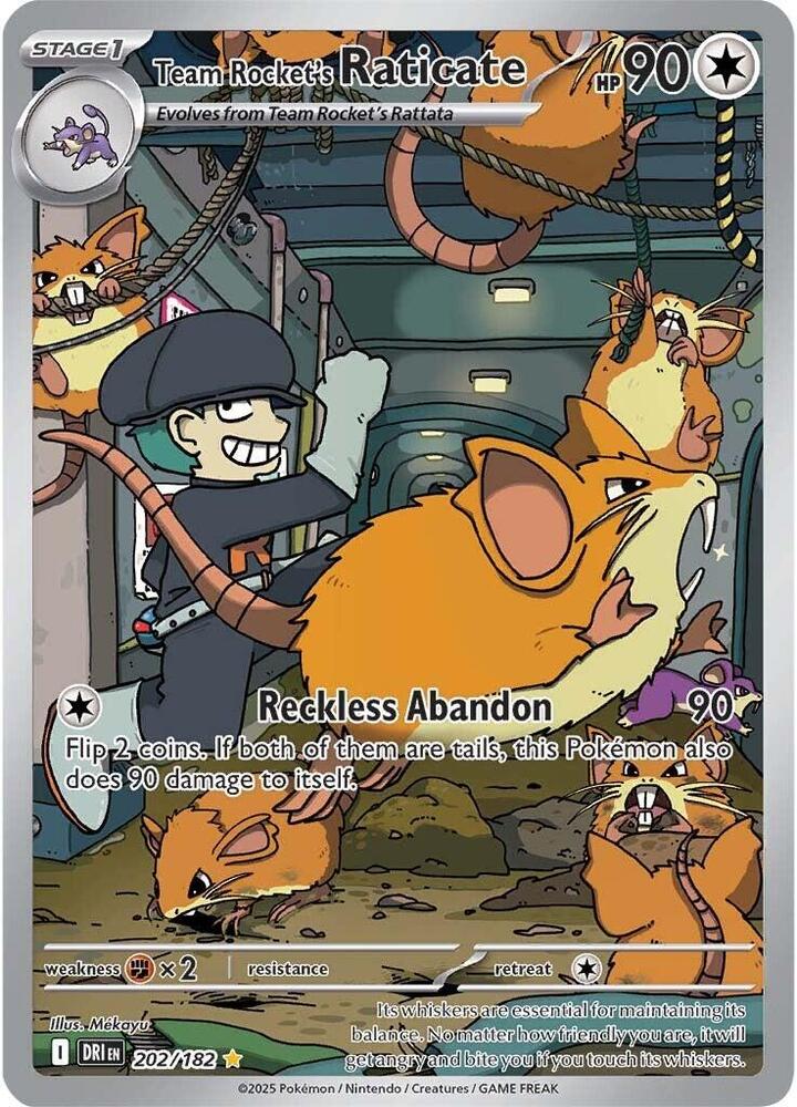 (#202/182) Team Rocket's Raticate [SV10: Destined Rivals]