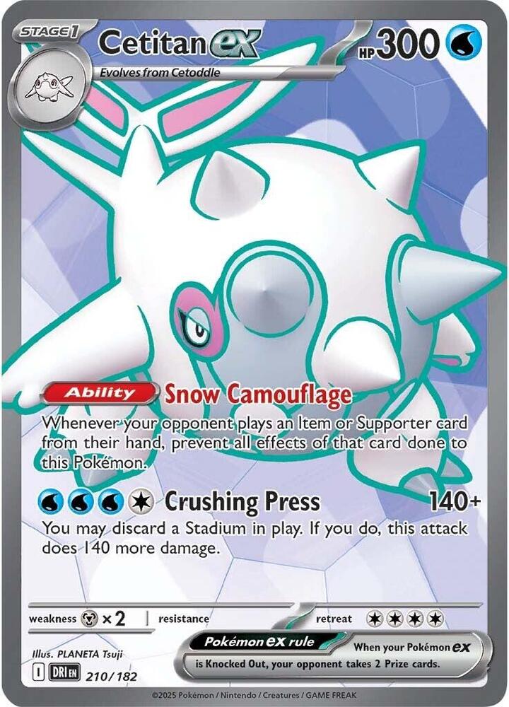 (#210/182) Cetitan ex [SV10: Destined Rivals]