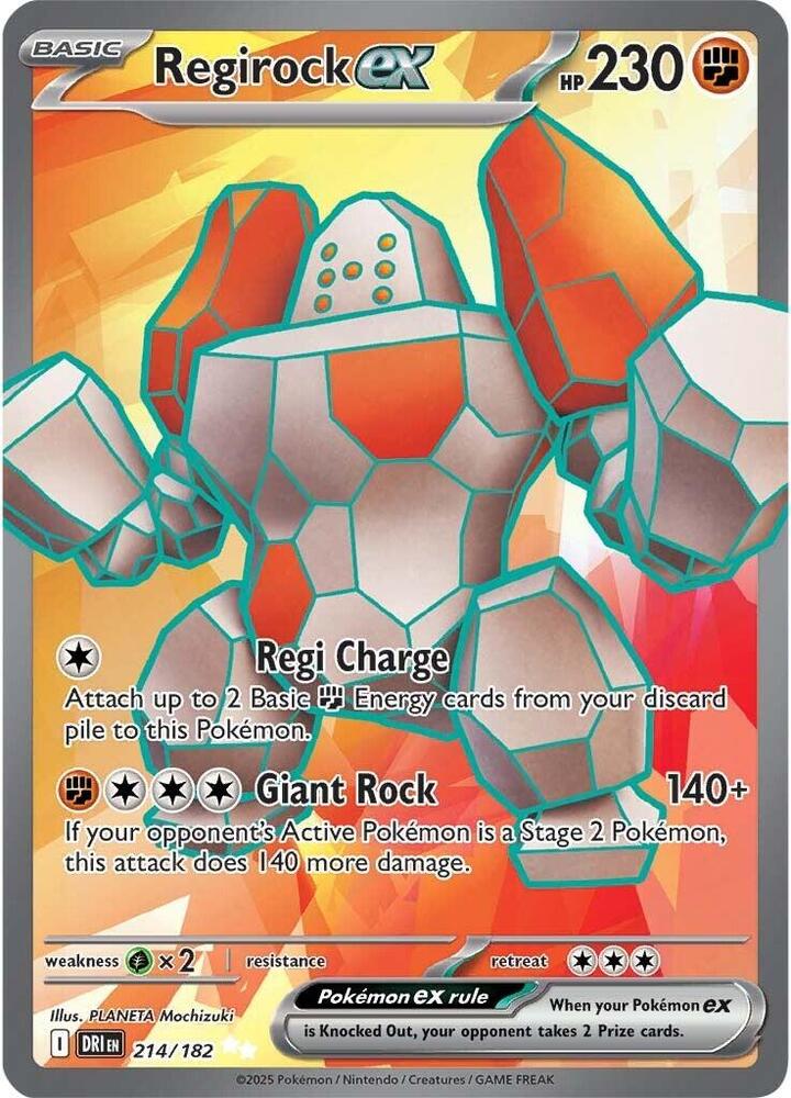 (#214/182) Regirock ex [SV10: Destined Rivals]