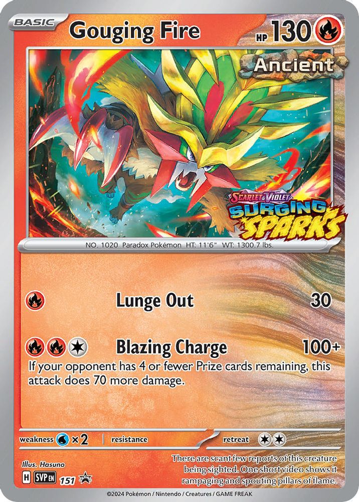 (#151) Gouging Fire - Holo [Scarlet & Violet Promo]