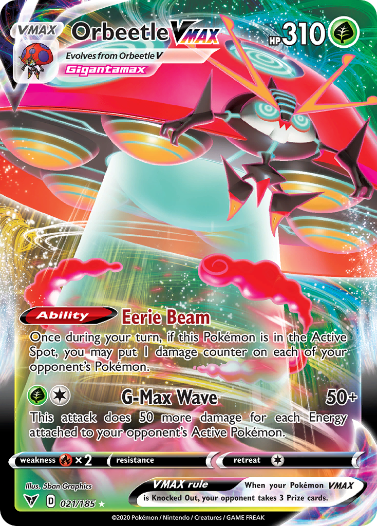 (#021/185) Orbeetle VMAX - Holo [Vivid Voltage]