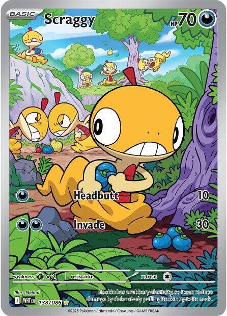 (#138/086) Scraggy [SV: White Flare]