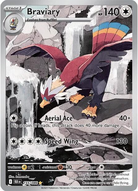 (#155/086) Braviary [SV: Black Bolt]