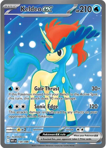 (#159/086) Keldeo ex [SV: White Flare]