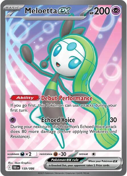 (#159/086) Meloetta ex [SV: Black Bolt]