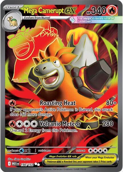 (#156/132) Mega Camerupt ex [ME01: Mega Evolution]