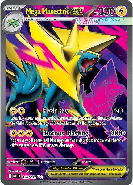 (#158/132) Mega Manectric ex [ME01: Mega Evolution]