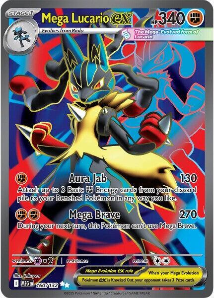 (#160/132) Mega Lucario ex [ME01: Mega Evolution]