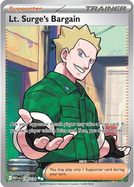 (#170/132) Lt. Surge's Bargain [ME01: Mega Evolution]