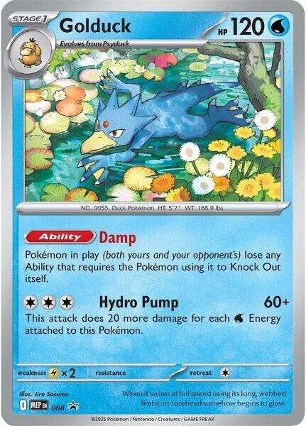 (#8) Golduck - [ME: Mega Evolution Promo]