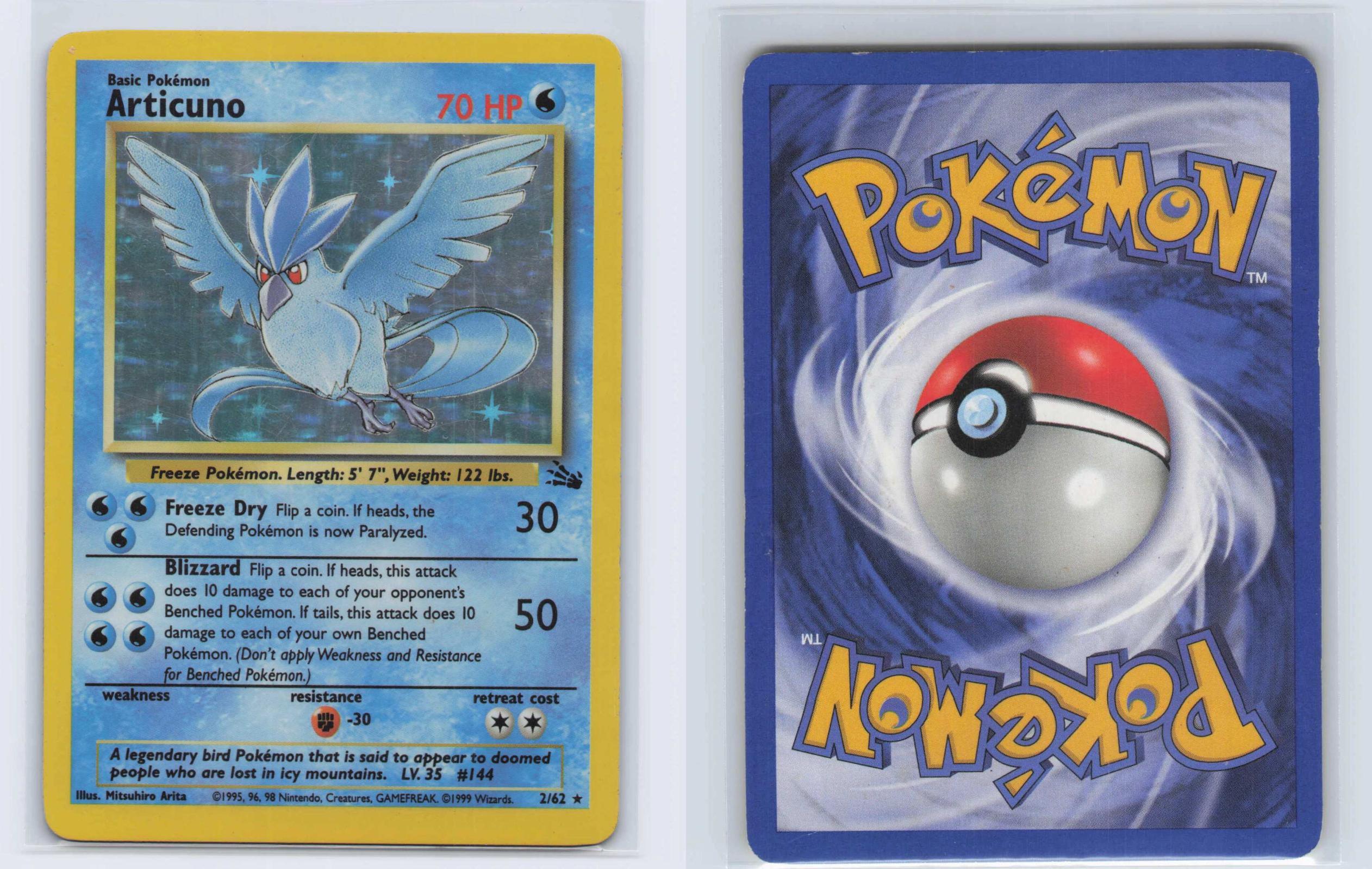 (#2/62) Articuno - Unlimited Holo [Fossil]