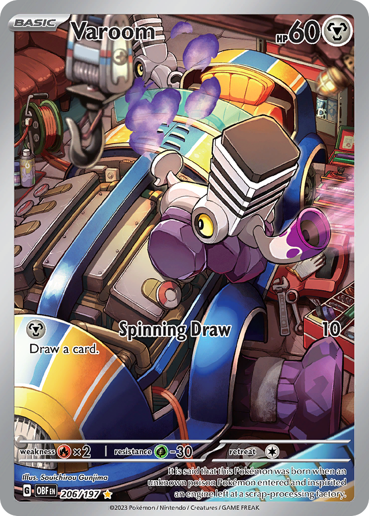 (#206/197) Varoom - Holo [Obsidian Flames]