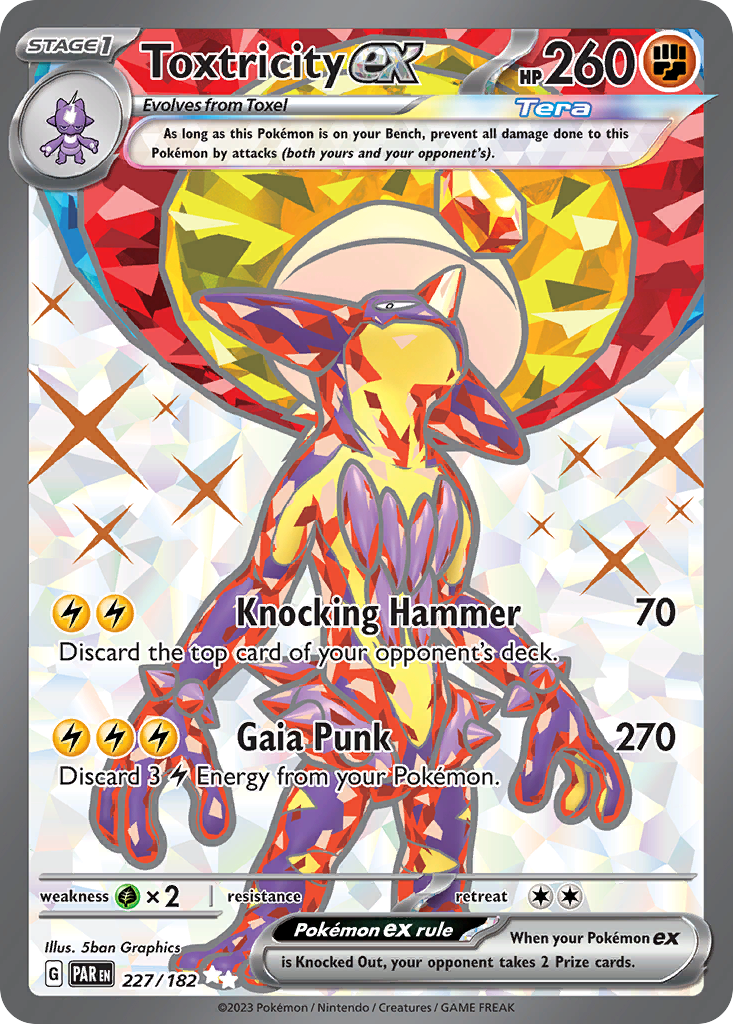(#227/182) Toxtricity ex - Holo [Paradox Rift]