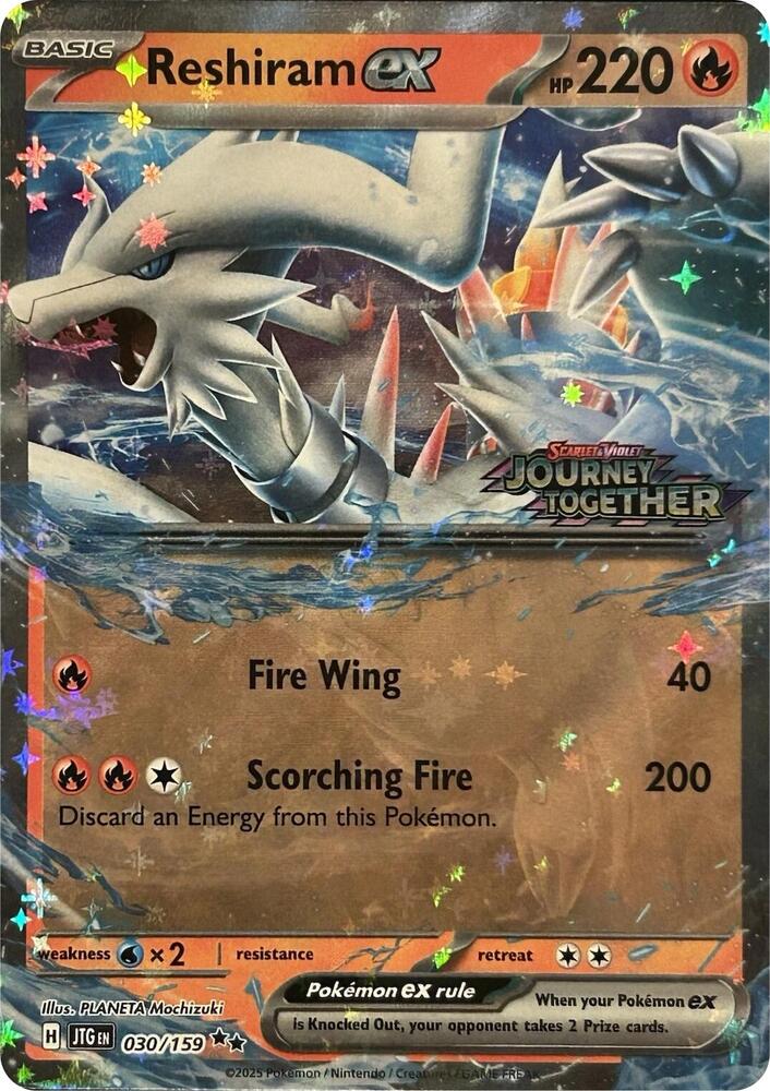(#030/159) Reshiram ex (Journey Together Stamped) [Miscellaneous Cards & Products]
