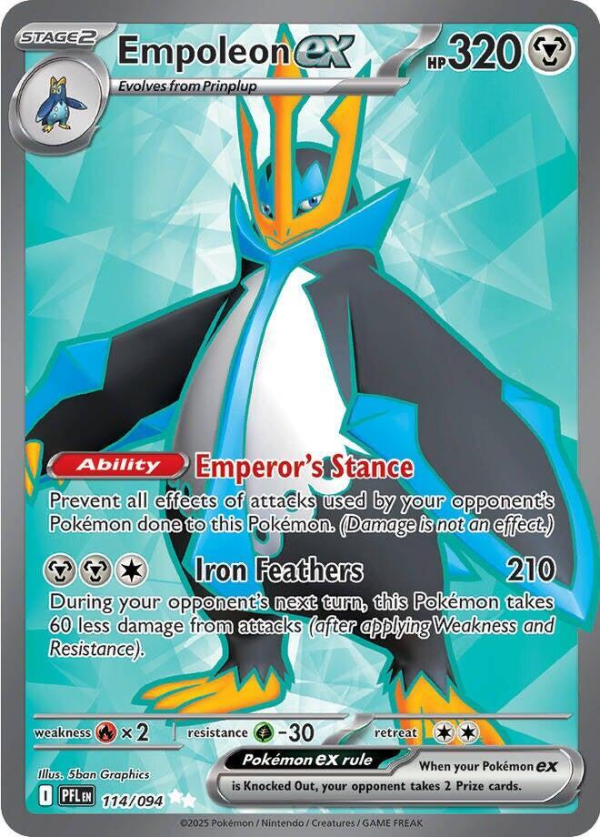 (#114/094) Empoleon ex [ME02: Phantasmal Flames]