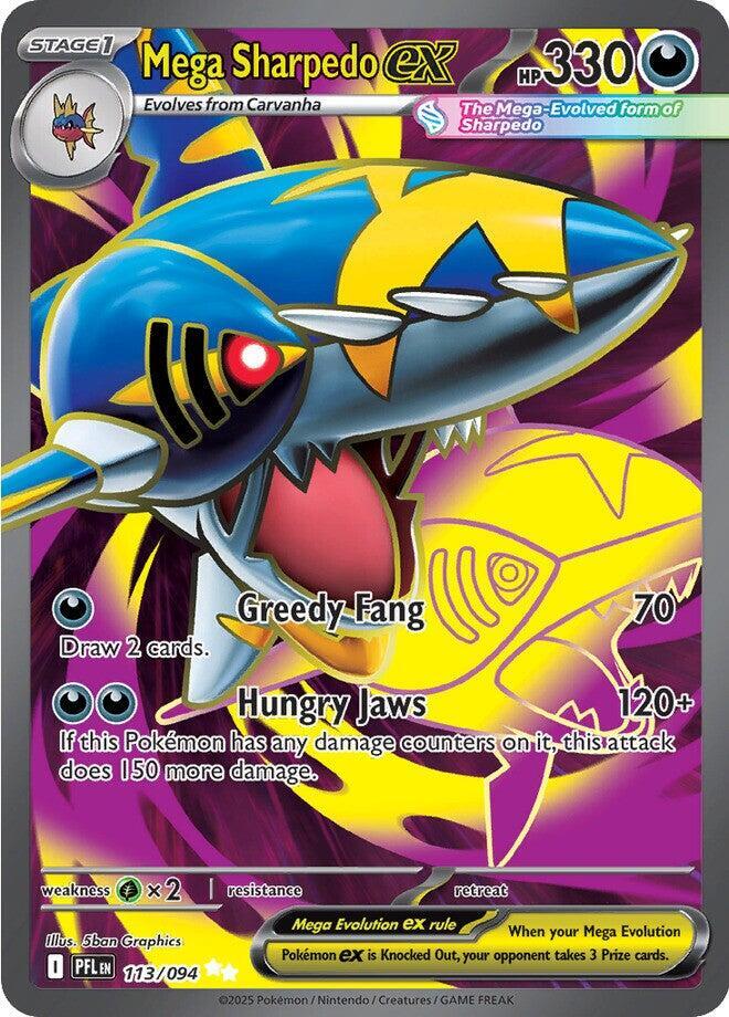 (#113/094) Mega Sharpedo ex [ME02: Phantasmal Flames]